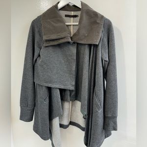 Nicholas K | Grey and green Draped Cardigan | Slightly worn | Small